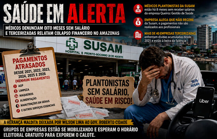 Saúde em Alerta: Médicos denunciam oito meses sem salário e terceirizadas relatam colapso financeiro no Amazonas