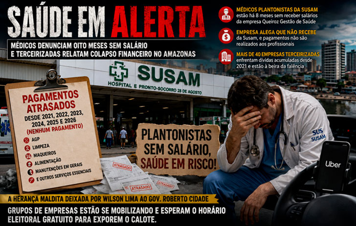 Saúde em Alerta: Médicos denunciam oito meses sem salário e terceirizadas relatam colapso financeiro no Amazonas